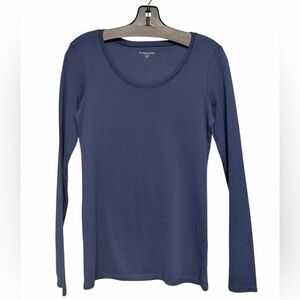 NWT Eileen Fisher Organic Cotton Baby Rib Long Sleeve Top Size PM